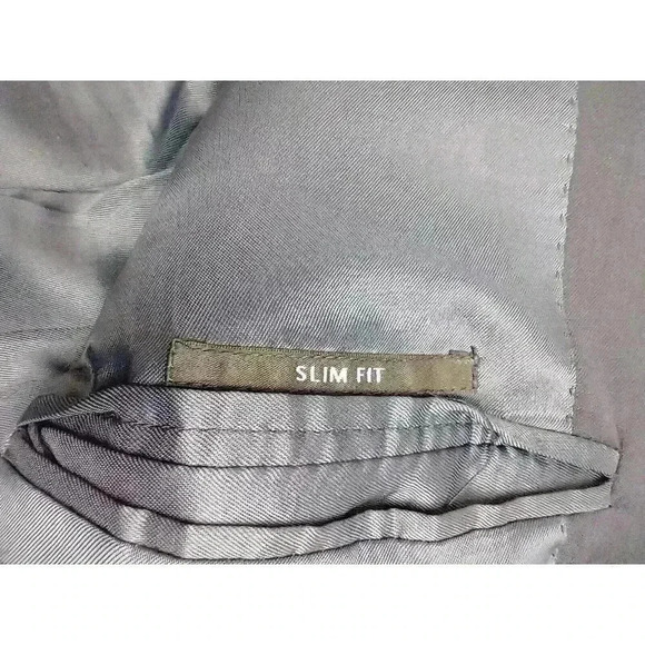 Ermenegildo Zegna Saks Fifth Ave BLACK LABEL 42L Navy SILK WOOL Blazer Jacket - Picture 8 of 15